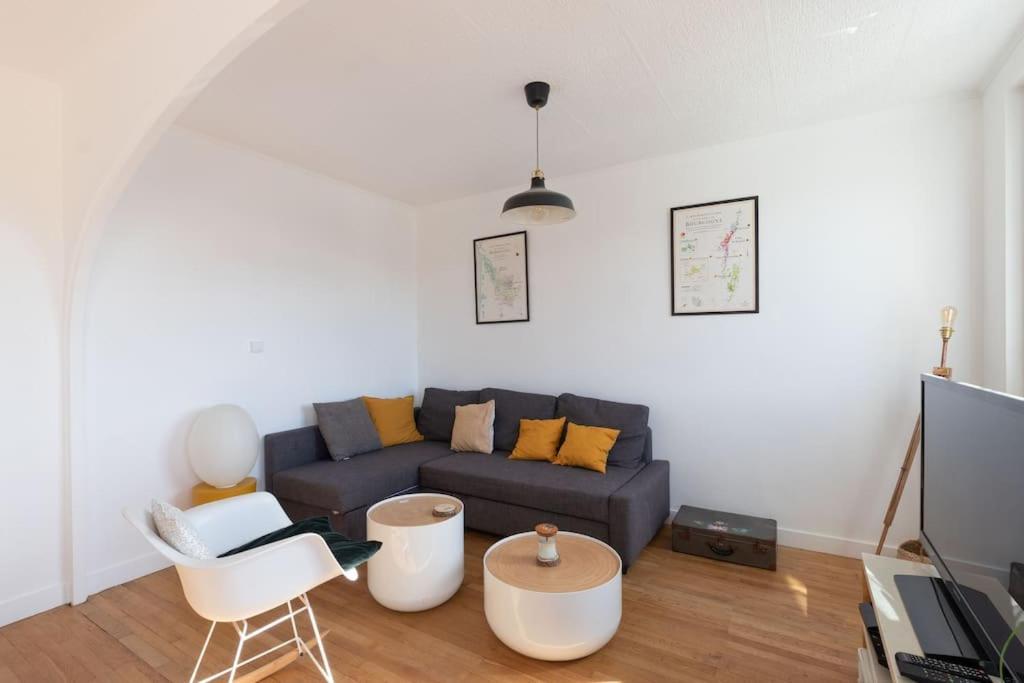 Cabana & Grand Appartement Cosy - Parking & Balcon 索恩河畔自由城 外观 照片